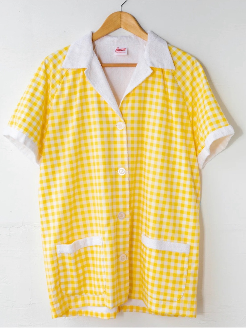 HAMMIES Yellow Gingham Cabana Shirt